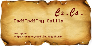 Csépány Csilla névjegykártya